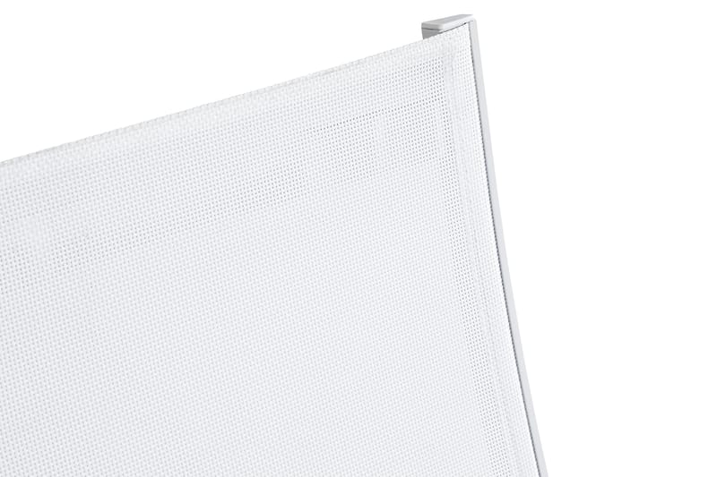 Karmituoli Las Vegas - Valkoinen/Tiikki - Puutarhakalusteet - Puutarhatuoli - Ulkotilan ruokatuoli