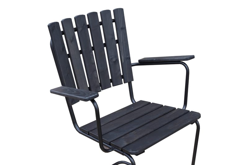 Nojatuoli Vaxholm - Kahvimusta/Harmaa - Puutarhakalusteet - Puutarhatuoli - Ulkotilan ruokatuoli