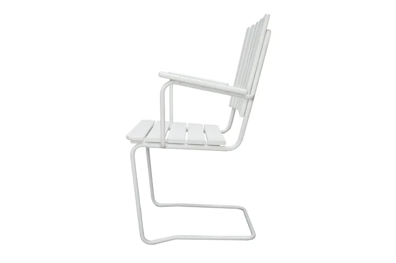 Nojatuoli Vaxholm Valkoinen - KWA - Puutarhakalusteet - Puutarhatuoli - Ulkotilan ruokatuoli