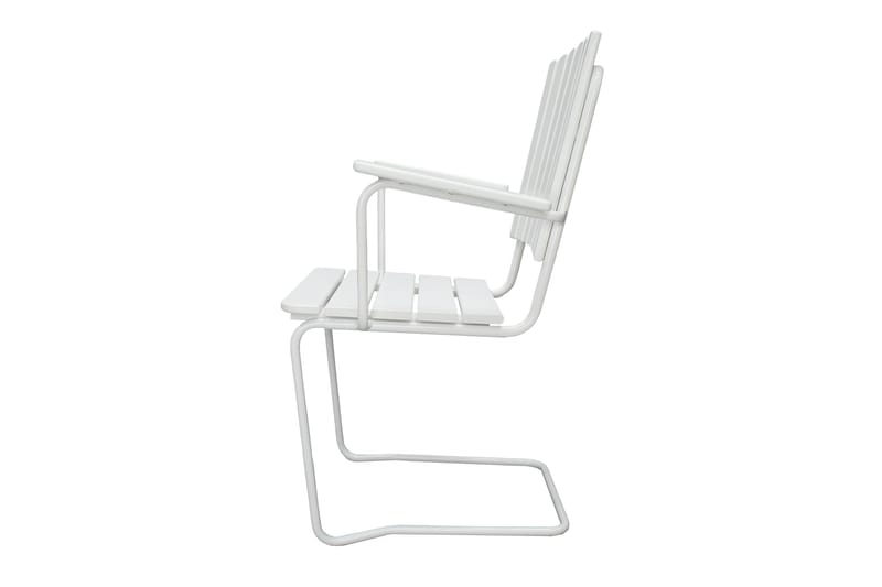 Nojatuoli Vaxholm Valkoinen - KWA - Puutarhakalusteet - Puutarhatuoli - Ulkotilan ruokatuoli