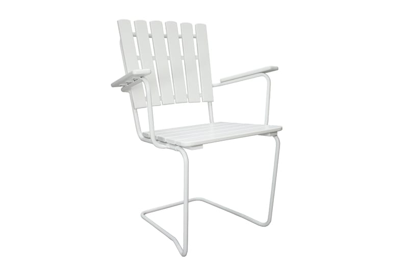 Nojatuoli Vaxholm Valkoinen - KWA - Puutarhakalusteet - Puutarhatuoli - Ulkotilan ruokatuoli