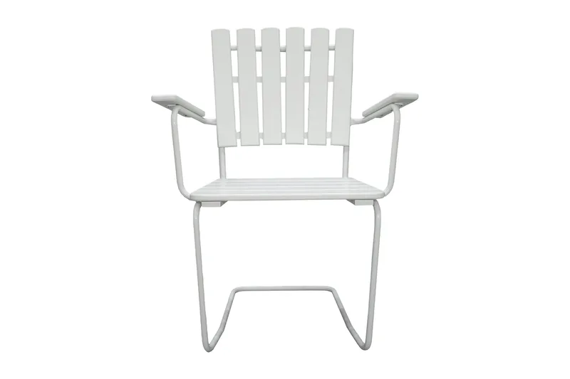 Nojatuoli Vaxholm Valkoinen - KWA - Puutarhakalusteet - Puutarhatuoli - Ulkotilan ruokatuoli