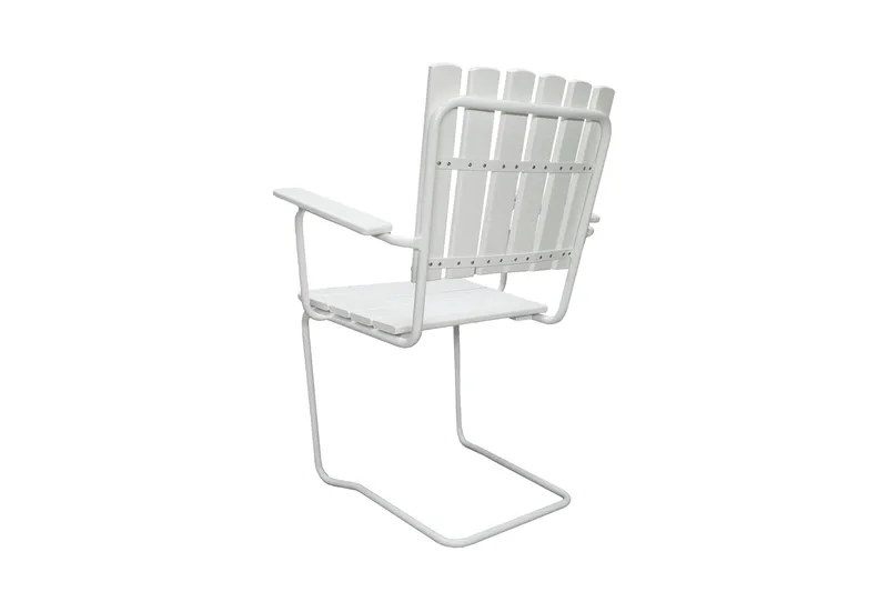 Nojatuoli Vaxholm Valkoinen - KWA - Puutarhakalusteet - Puutarhatuoli - Ulkotilan ruokatuoli
