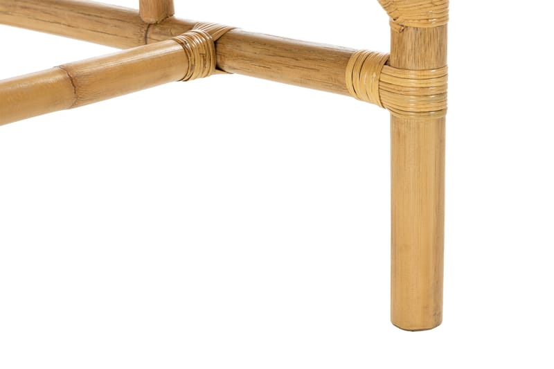 Parveketuoli Alvimia pehmusteella - Luonnonväri/Valkoinen - Puutarhakalusteet - Puutarhatuoli - Ulkotilan ruokatuoli