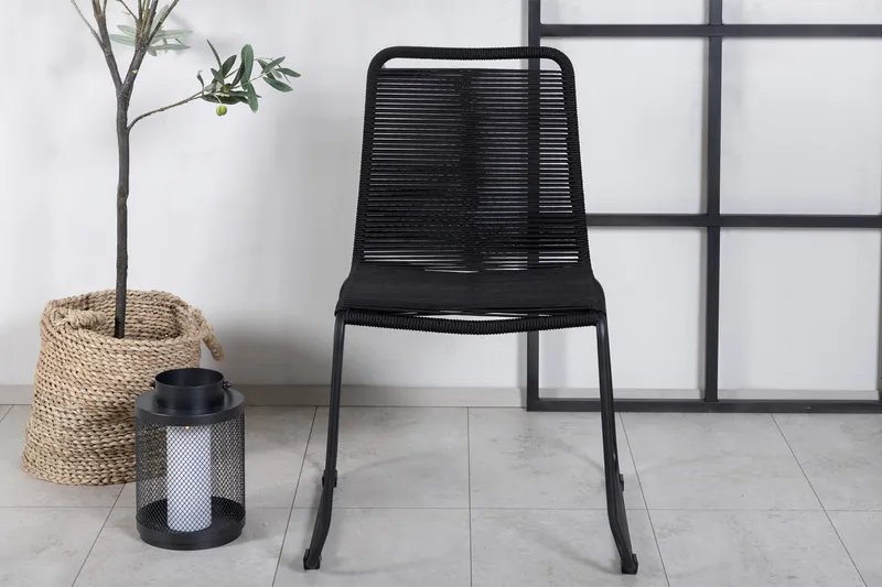Pinottava Tuoli Lindos Musta - Venture Home - Puutarhakalusteet - Puutarhatuoli - Ulkotilan ruokatuoli