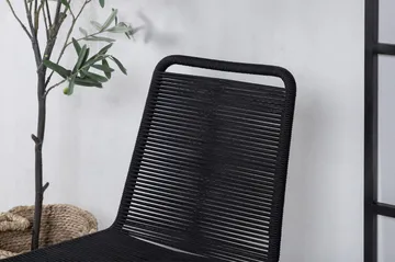 Pinottava Tuoli Lindos Musta - Venture Home - Puutarhakalusteet - Puutarhatuoli - Ulkotilan ruokatuoli