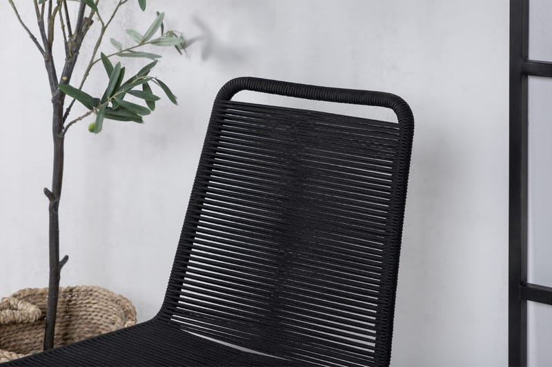 Pinottava Tuoli Lindos Musta - Venture Home - Puutarhakalusteet - Puutarhatuoli - Ulkotilan ruokatuoli