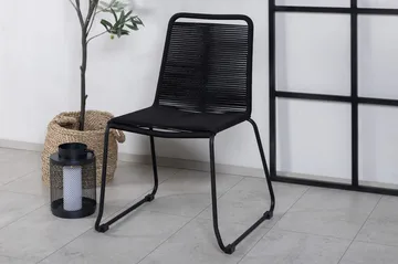 Pinottava Tuoli Lindos Musta - Venture Home - Puutarhakalusteet - Puutarhatuoli - Ulkotilan ruokatuoli