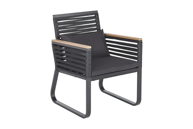 Puutarhatuoli 2 kpl Musta CANETTO, Musta