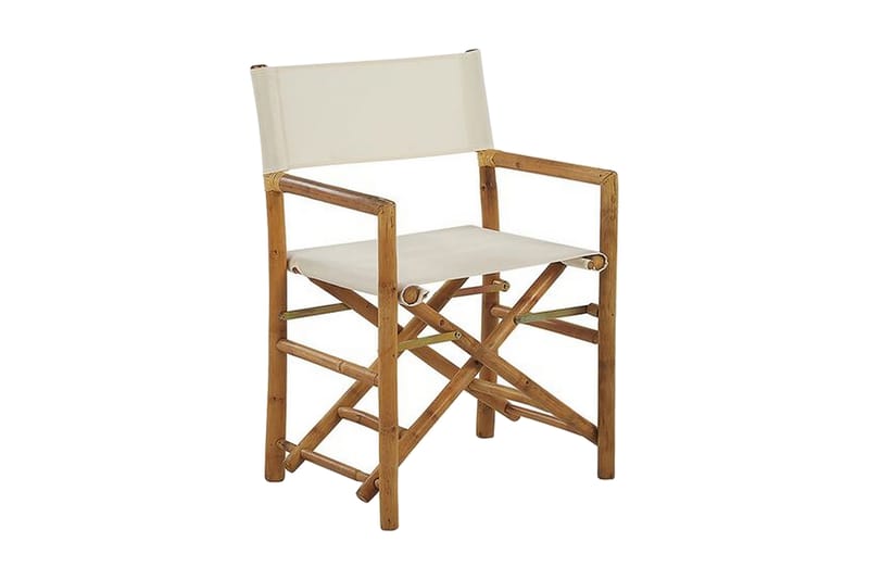 Puutarhatuoli 2 kpl Vaalea puu/beige MOLISE - Puu/Luonnonväri - Puutarhakalusteet - Puutarhatuoli - Ulkotilan ruokatuoli