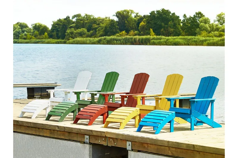 Puutarhatuoli Adirondack jalkarahilla Keltainen - Keltainen - Puutarhakalusteet - Puutarhatuoli - Aurinkotuoli - Kansituoli