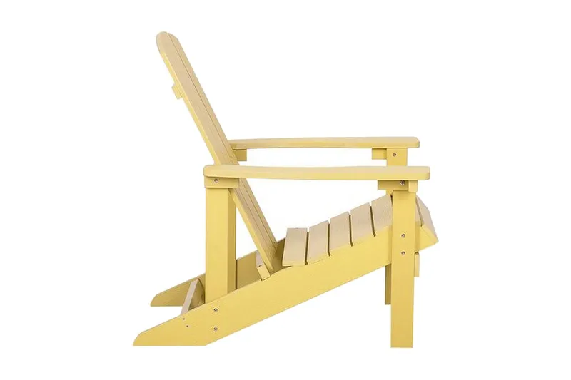 Puutarhatuoli Adirondack jalkarahilla Keltainen - Keltainen - Puutarhakalusteet - Puutarhatuoli - Aurinkotuoli - Kansituoli