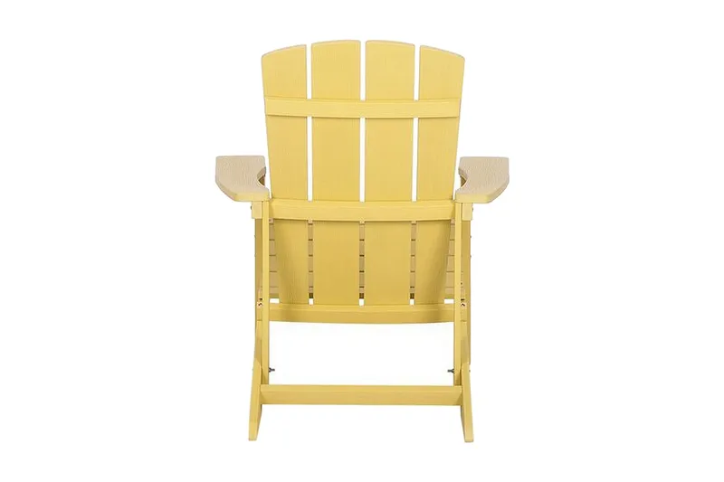 Puutarhatuoli Adirondack jalkarahilla Keltainen - Keltainen - Puutarhakalusteet - Puutarhatuoli - Aurinkotuoli - Kansituoli