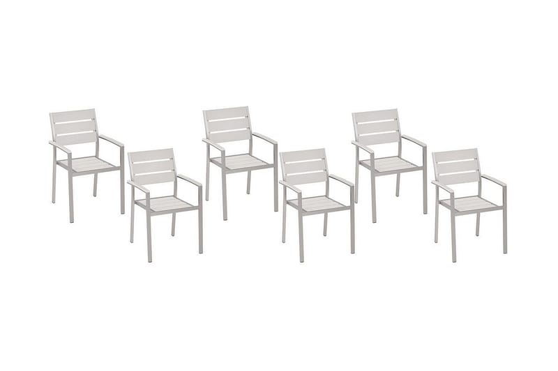 Puutarhatuoli Arguijo 6-pak - Valkoinen - Puutarhakalusteet - Puutarhatuoli - Ulkotilan ruokatuoli