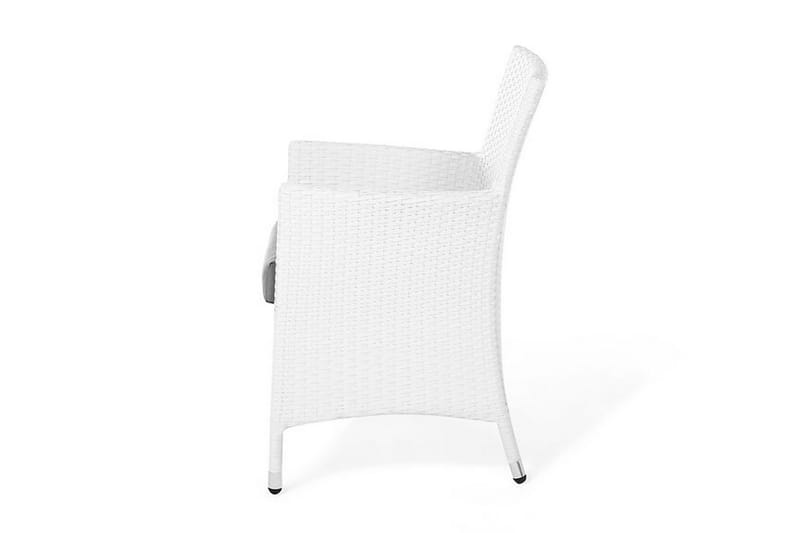 Puutarhatuoli Azuelo 2-pak - Valkoinen - Puutarhakalusteet - Puutarhatuoli - Ulkotilan ruokatuoli