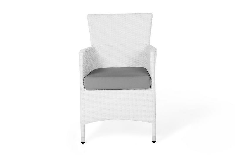 Puutarhatuoli Azuelo 2-pak - Valkoinen - Puutarhakalusteet - Puutarhatuoli - Ulkotilan ruokatuoli