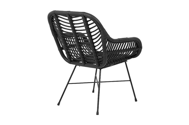 Puutarhatuoli Canora - Musta - Puutarhakalusteet - Puutarhatuoli - Ulkotilan ruokatuoli