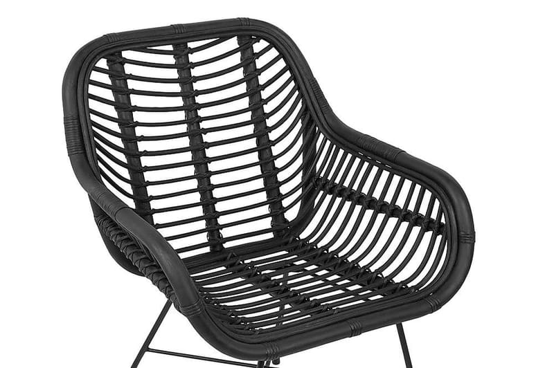Puutarhatuoli Canora - Musta - Puutarhakalusteet - Puutarhatuoli - Ulkotilan ruokatuoli