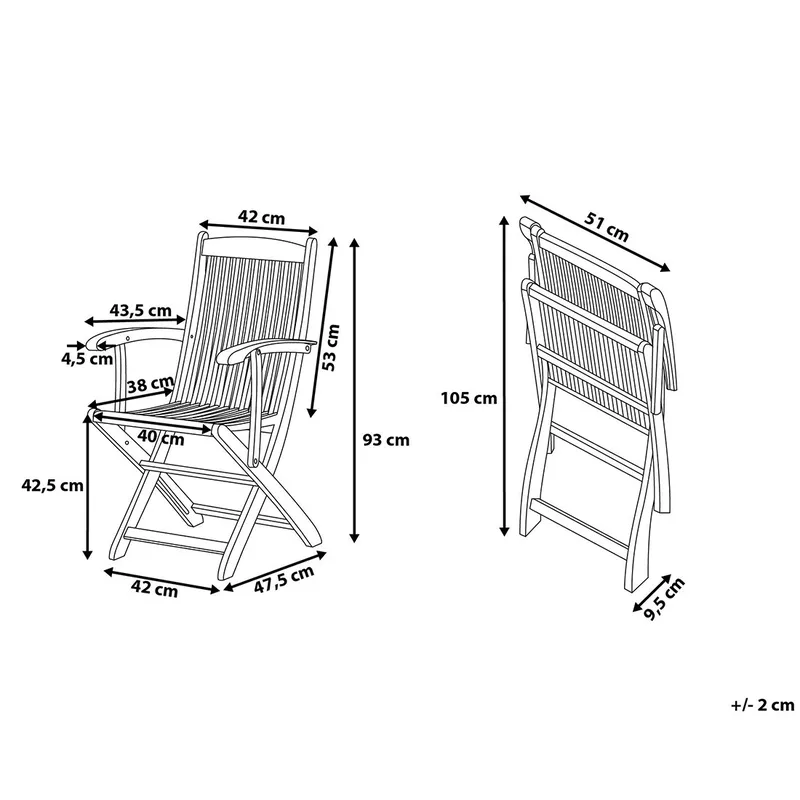Puutarhatuoli Maui 2 kpl - Puutarhakalusteet - Puutarhatuoli - Ulkotilan ruokatuoli