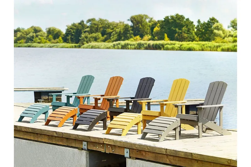 Puutarhatuoli rahilla Vaaleanharmaa Adirondack - Harmaa - Puutarhakalusteet - Puutarhatuoli - Aurinkotuoli - Kansituoli