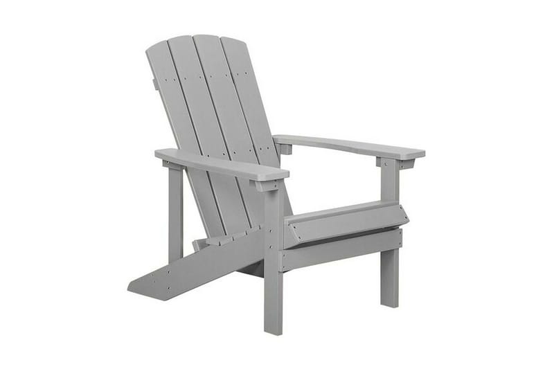Puutarhatuoli rahilla Vaaleanharmaa Adirondack - Harmaa - Puutarhakalusteet - Puutarhatuoli - Aurinkotuoli - Kansituoli