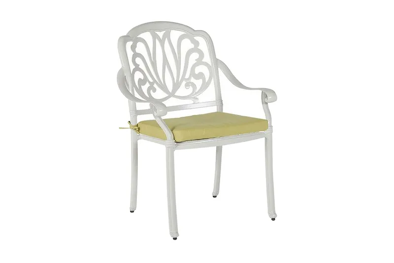 Puutarhatuolit 4 kpl Valkoinen ANCONA, Valkoinen