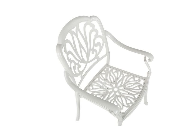 Puutarhatuolit 4 kpl Valkoinen ANCONA - Valkoinen - Puutarhakalusteet - Puutarhatuoli - Ulkotilan ruokatuoli
