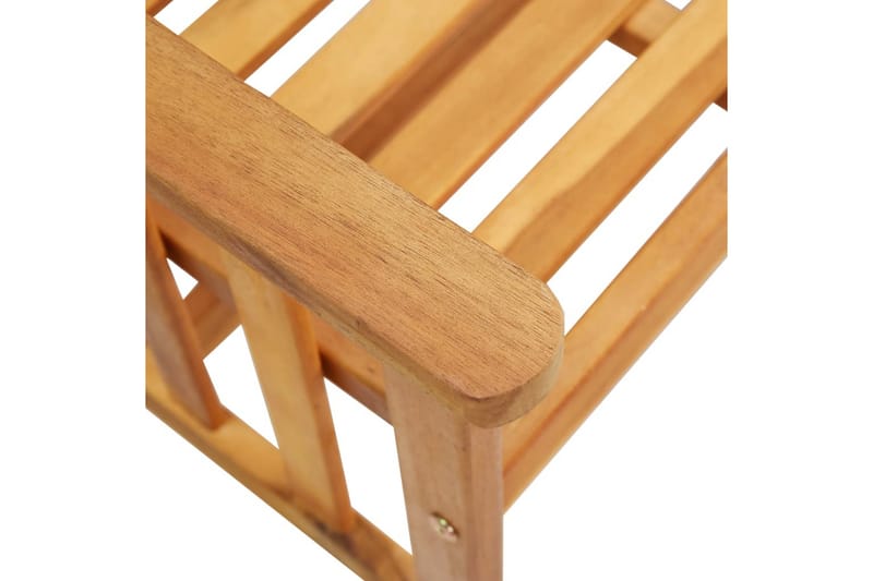 Puutarhatuolit teepöydällä 159x61x92 cm täysi akaasiapuu - Ruskea - Puutarhakalusteet - Puutarhatuoli - Ulkotilan ruokatuoli