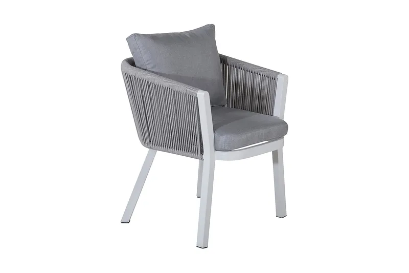 Ruokatuoli Virya Pehmusteella, Valkoinen/Harmaa