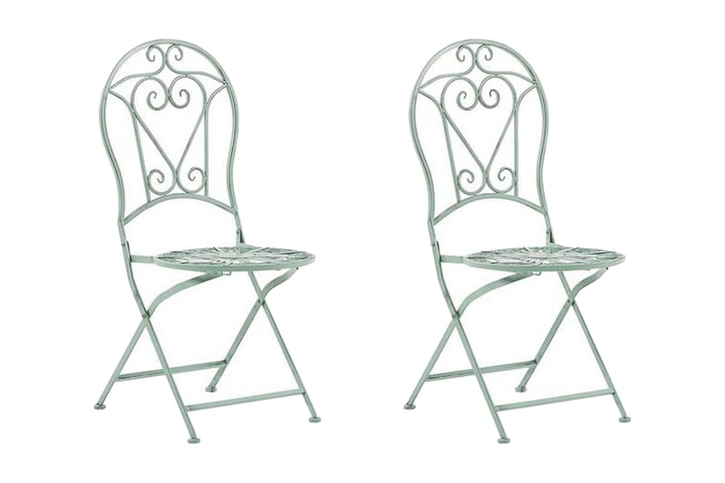 Tuoli Roccavione 2-pak - Vihreä - Puutarhakalusteet - Puutarhatuoli - Ulkotilan ruokatuoli
