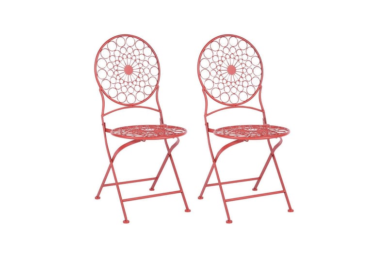Terrace Ruokatuoli Ulkokäyttöön - Punainen - Puutarhakalusteet - Puutarhatuoli - Karmituoli ulos