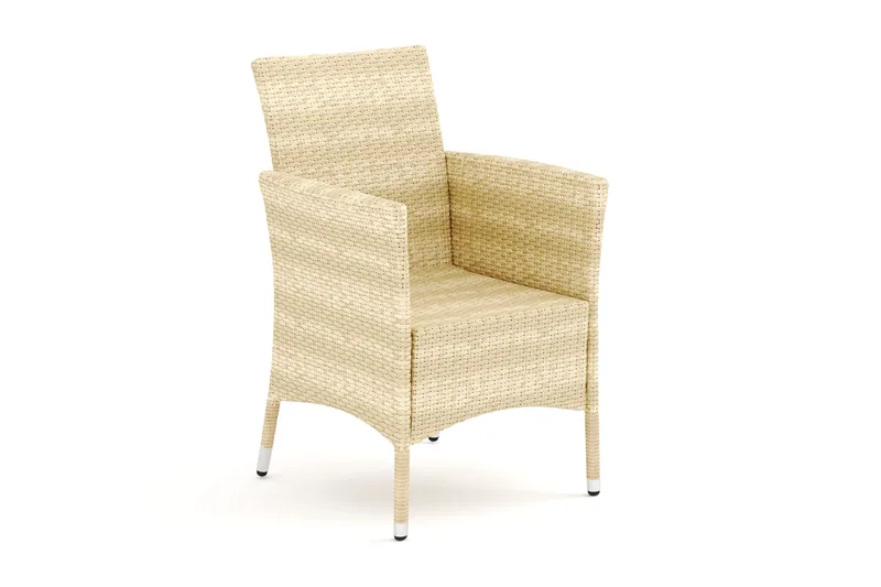 Thor Lounge-nojatuoli Ulkokäyttöön Polyrottinkia - Beige - Puutarhakalusteet - Puutarhatuoli - Ulkotilan nojatuolit