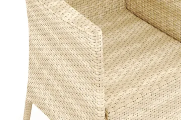Thor ulkonoja-/loungetuoli – ulkokalusteet polyrottinkia - Beige - Puutarhakalusteet - Puutarhatuoli - Ulkotilan nojatuolit