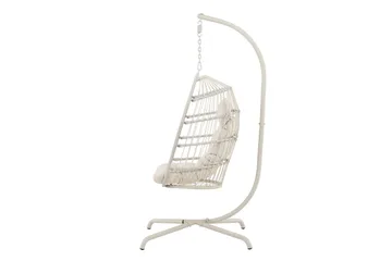 Trezza Riipputuoli Ulkokäyttöön 75x70 cm - Beige - Puutarhakalusteet - Puutarhatuoli - Riipputuoli