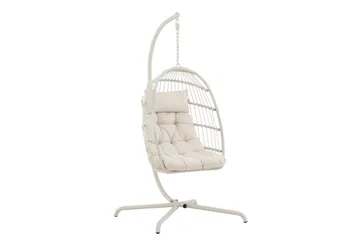 Trezza Riipputuoli Ulkokäyttöön 75x70 cm - Beige - Puutarhakalusteet - Puutarhatuoli - Riipputuoli