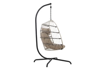 Trezza Riipputuoli Ulkokäyttöön 75x70 cm - Harmaa - Puutarhakalusteet - Puutarhatuoli - Riipputuoli