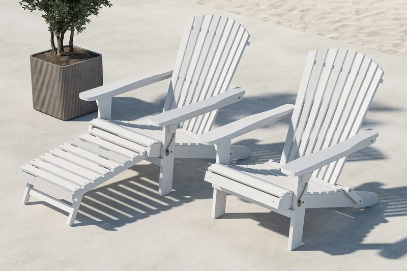 Tropea aurinkotuoli ulkokäyttöön, Valkoinen