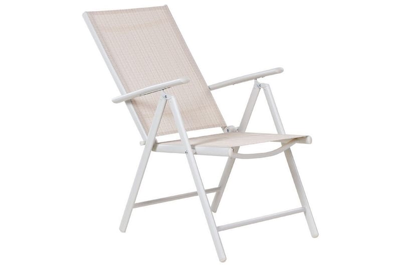 Tuiriz Asentotuoli - Beige/Valkoinen - Puutarhakalusteet - Puutarhatuoli - Säätötuoli