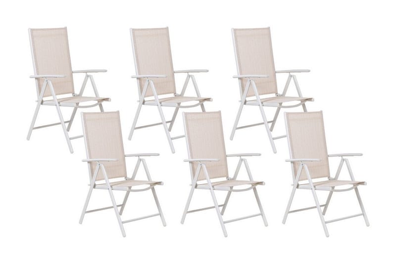 Tuiriz Asentotuoli - Beige/Valkoinen - Puutarhakalusteet - Puutarhatuoli - Säätötuoli