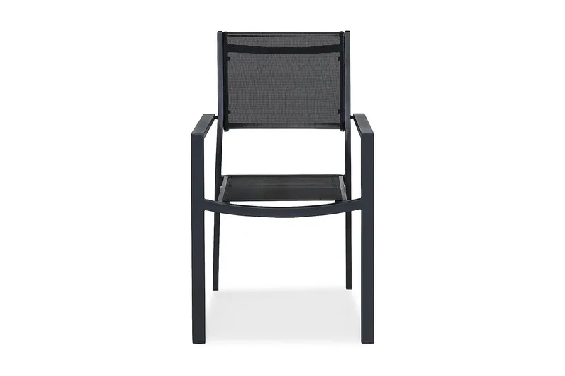 Tunis Pinottava Tuoli Ulkokäyttöön - Musta - Puutarhakalusteet - Puutarhatuoli - Karmituoli ulos