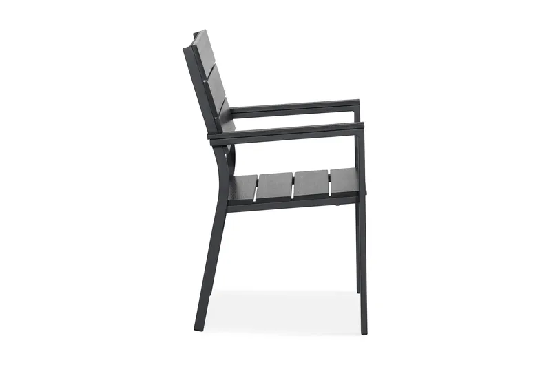 Tunis-pinottava ulkotuoli Aintwood - Musta/Musta - Puutarhakalusteet - Puutarhatuoli - Karmituoli ulos