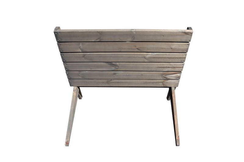 Tuoli EcoFurn Granny Double Mänty Öljytty Harmaa - Harmaa - Puutarhakalusteet - Puutarhatuoli - Ulkotilan nojatuolit