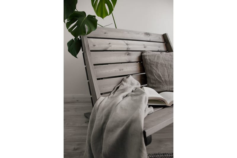 Tuoli EcoFurn Granny Double Mänty Öljytty Harmaa - Harmaa - Puutarhakalusteet - Puutarhatuoli - Ulkotilan nojatuolit