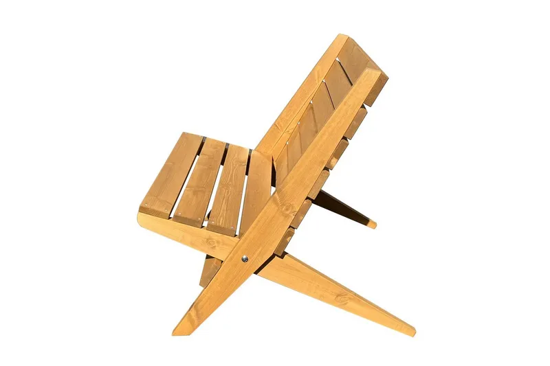 Tuoli EcoFurn Granny Double Mänty Öljytty Luonnonväri - Luonnonväri - Puutarhakalusteet - Puutarhatuoli - Ulkotilan nojatuolit