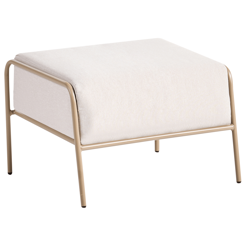 Tuoli ulos Nimis jalkarahilla - Beige - Puutarhakalusteet - Puutarhatuoli - Ulkotilan nojatuolit