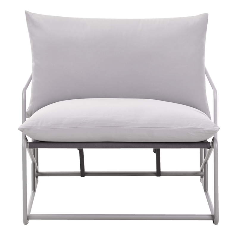 Tuoli ulos pehmusteella Ponte - Harmaa - Puutarhakalusteet - Puutarhatuoli - Ulkotilan nojatuolit