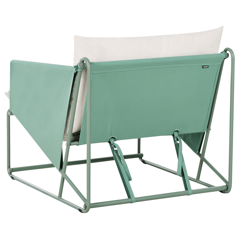 Tuoli ulos pehmusteella Ponte - Vihreä/Beige - Puutarhakalusteet - Puutarhatuoli - Ulkotilan nojatuolit