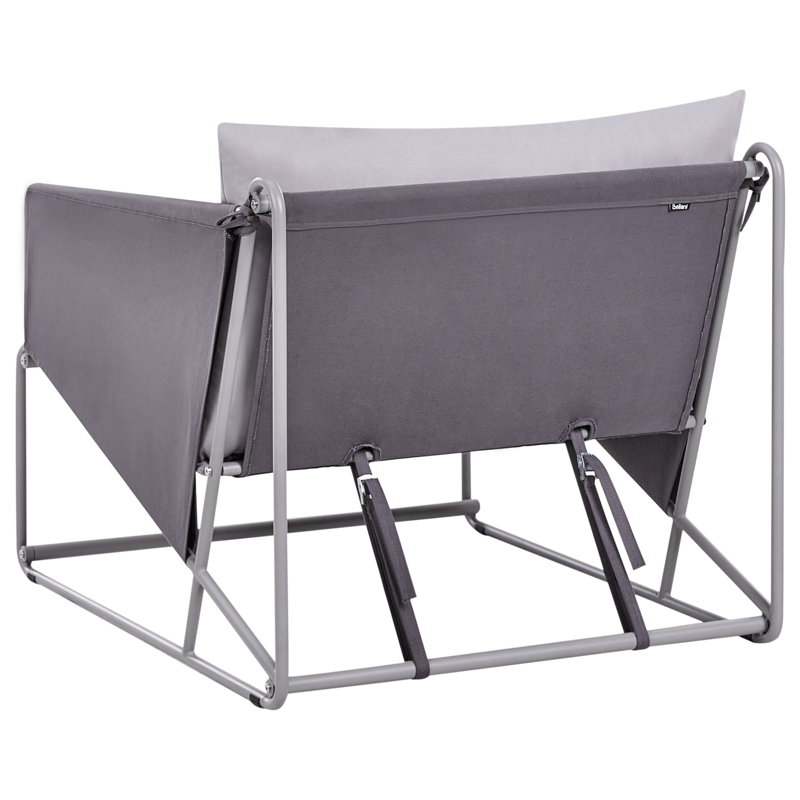 Tuoli ulos pehmusteella Ponte - Harmaa - Puutarhakalusteet - Puutarhatuoli - Ulkotilan nojatuolit