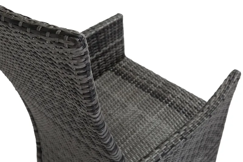 Jenny-ruokatuoli ulkokäyttöön säädettävä - säädettävä ulkonojatuoli polyrottinkia - Harmaa - Puutarhakalusteet - Puutarhatuoli - Ulkotilan nojatuolit