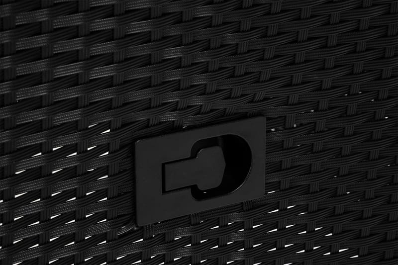 Jenny Säädettävä Ulkoruokatuoli – Säädettävä Nojatuoli Polyrottinkia - Musta - Puutarhakalusteet - Puutarhatuoli - Ulkotilan nojatuolit